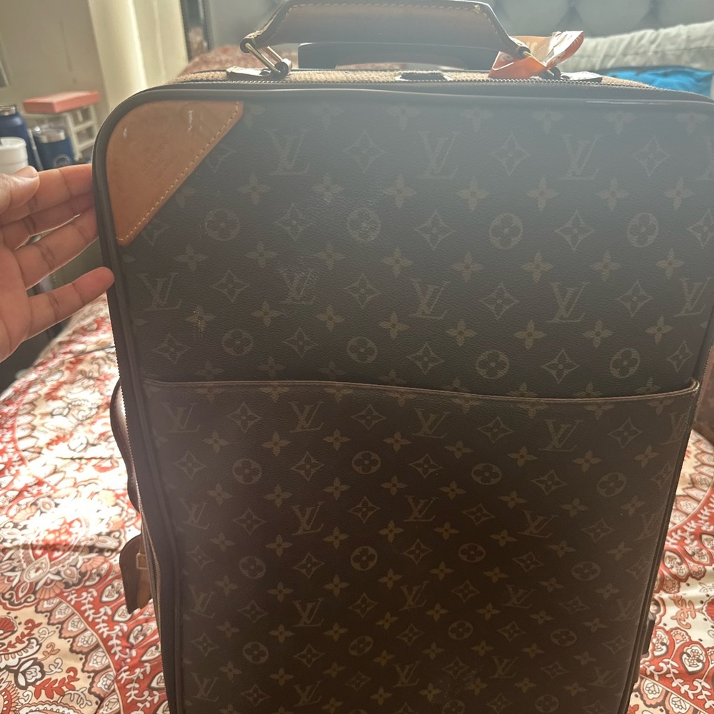 Louis Vuitton Monogram Travel Bag in Brown and Tan